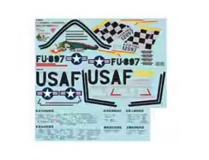 FMS F-86 " The Huff " 80mm EDF Jet Decal Set  